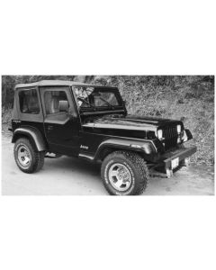Bushwacker 87-95 Jeep Wrangler Extend-A-Fender Style Flares 4pc Excludes Renegade - Black - 10903-11