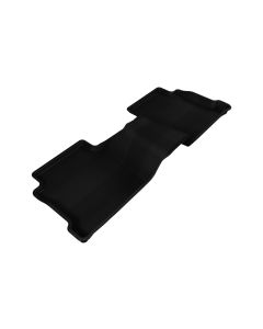 3D MAXpider 2014-2019 Mazda Mazda6 Kagu 2nd Row Floormats - Black - L1MZ04021509