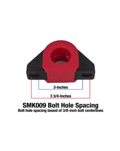 BMR Universal 1.25in Billet Aluminum Sway Bar Mount Mount (Polyurethane) - Black - SMK009