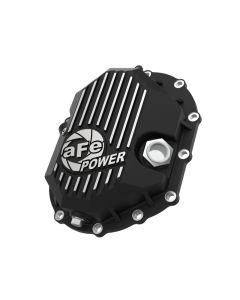 AFE Power 11-18 GM 2500-3500 AAM 9.25 Axle Front Differential Cover Black Machined Street Series - 46-71050B