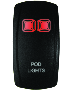 DragonFire Racing Lighted Switch On/Off Red - 522615