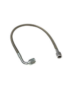 Fragola -4AN PFTE Black Hose Assembly Straight x 90 Degree 20in - 412-1-2-20