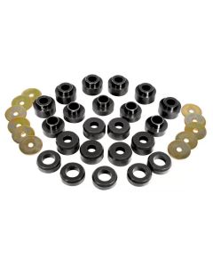 Prothane 97+ Jeep TJ Body Mount Kit - Black - 1-107-BL