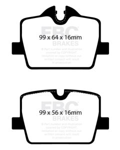 EBC 2019+ BMW Z4 G29 2.0T Greenstuff Rear Brake Pads - DP22405