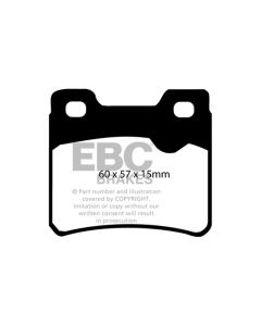 EBC 94-96 Saab 900 2.0 Turbo Yellowstuff Rear Brake Pads - DP4761R