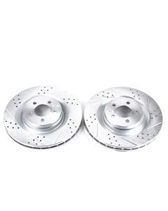 Power Stop 05-10 Chrysler 300 Front Evolution Drilled & Slotted Rotors - Pair - AR8773XPR