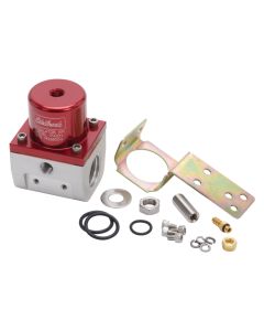Edelbrock Fuel Pressure Regulator EFI 180 GPH 35-90 PSI -10In/Out -6 Return Red/Clear - 174021