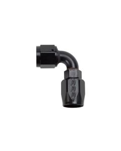 Russell Performance -8 AN Black 90 Degree Full Flow Hose End - 610175
