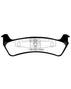 EBC 95-01 Ford Explorer 4.0 2WD Ultimax2 Rear Brake Pads - UD667