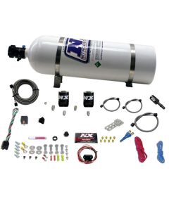 Nitrous Express Dodge Hemi/SRT8 Single Nozzle Fly By Wire Nitrous Kit (35-150HP) w/15lb Bottle - 20918-15