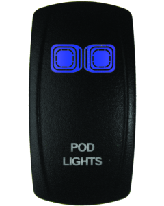 DragonFire Racing Lighted Switch On/Off Blue - 522614