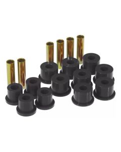 Prothane 88-98 GM 2/4wd Rear Spring & Shackle Bushings - Black - 7-1017-BL