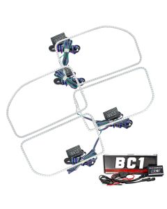 Oracle Ford F250/350 11-16 Halo Kit (Square Ring Design) - ColorSHIFT w/ BC1 Controller - 2383-335