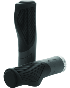 BikeMaster Lock-On Ergo Grips - Black/Grey - 102197
