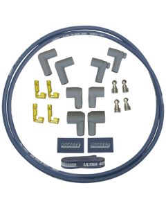 Moroso Ignition Coil Wire Kit - Ultra 40 - Sleeved - 4ft - Blue - 73240