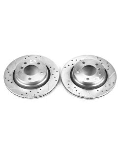 Power Stop 2000 BMW 323i Rear Evolution Drilled & Slotted Rotors - Pair - EBR631XPR