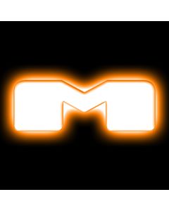 ORACLE Lighting Universal Illuminated LED Letter Badges - Matte Wht Surface Finish - M - 3140-M-005