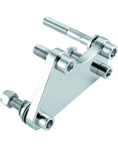 Bikers Choice 84-99 Chrome Caliper Mounting Bracket Kit 00-10 4 Piston Caliper to 84-99 - 482679