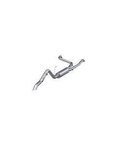 MBRP Turn Down Aluminized Steel 2.5 Inch Cat-Back 3 Inch Single High Clearance Rear Exit Armor Lite - S5409AL