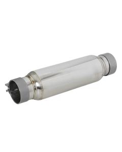 aFe MACH Force-Xp 409 SS Resonator 3in. Inlet/Outlet / 4in. Diameter / 12in. Body / 16in. Length - 49M10001