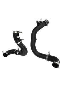 aFe BladeRunner 15-20 VW GTI (MKVII) L4-2.0L (t) Aluminum Hot and Cold Charge Pipe Kit Black - 46-20414-B