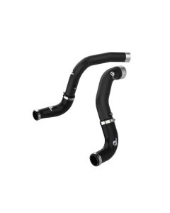 aFe BladeRunner Black 3in Intercooler Hot & Cold Side Pipe Kit 20-21 Jeep Wrangler V6-3.0L (td) - 46-20434-B