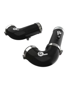 aFe BladeRunner Intercooler Hot & Cold Side Tubes Combo 20-21 GM Trucks 3.0L (td) - Black - 46-20454-B