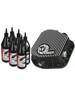 aFe Power Rear Diff Cover (Machined) 12 Bolt 9.75in 97-16 Ford F-150 w/ Gear Oil 4 QT - 46-70152-WL