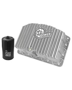 aFe POWER Engine Oil Pan Machined Fins Ford Diesel Trucks 11-17 V8-6.7L (td)- AFE-46-70320