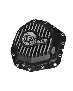 aFe Power Rear Diff Cover Black w/Machined Fins 17 Ford F-350/F-450 6.7L (td) Dana M300-14 (Dually) - 46-70382