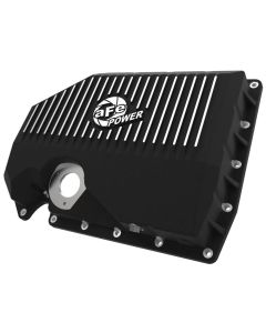 aFe 05-19 VW 1.8L/2.0L w/ Oil Sensor Engine Oil Pan Black POWER Street Series w/ Machined Fins - 46-71210B