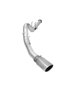 aFe Atlas Exhausts 5in DPF-Back Aluminized Steel Exhaust 2015 Ford Diesel V8 6.7L (td) Polished Tip - 49-03064-P