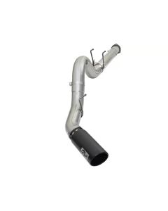 aFe ATLAS 5in DPF-Back Alum Steel Exhaust System w/Black Tip 2017 Ford Diesel Trucks V8-6.7L (td) - 49-03090-B