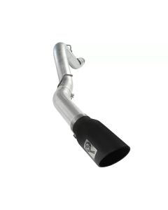 aFe Atlas Exhaust 5in DPF-Back Al Steel 11-13 GM Diesel Trucks V8-6.6L (td) LML (Blk Tip) - 49-04041-B