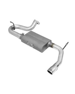aFe Scorpion 2-1/2in Alum Steel Axle-Back Exhaust w/Polished Tip 07-18 Jeep Wrangler JK V6-3.6/3.8L - 49-08047-P