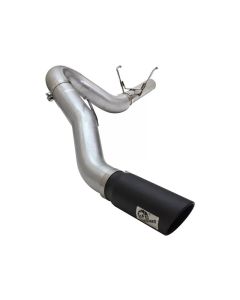 aFe MACHForce XP Exhaust Large Bore 5in DPF-Back SS 13-15 Dodge Trucks L6-6.7L (td) *Black Tip - 49-42051-1B