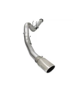 aFe MACHForce XP Exhaust 5in DPF-Back SS Exh 2015 Ford Turbo Diesel V8 6.7L Polished Tip - 49-43064-P