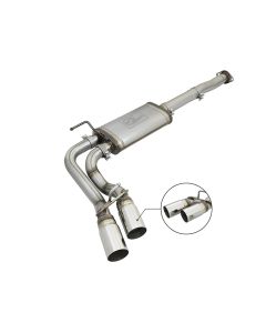 aFe Power Rebel Series 3in SS Cat-Back Exhaust w/ Polished Tips 2005-2015 Toyota Tacoma V6-4.0L - 49-46033-P