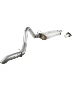 aFe MACHForce XP Exhausts Cat-Back SS-409 EXH Jeep Wrangler TJ 97-06 I6-4.0L HT - 2.5 In. - 49-46223