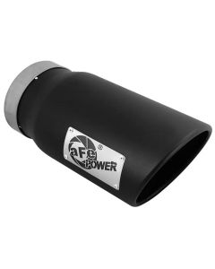 aFe Diesel Exhaust Tip Bolt On Black 5in Inlet x 6in Outlet x 12in Long - 49T50601-B12