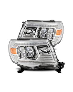 AlphaRex 05-11 Toyota Tacoma NOVA LED Projector Headlights Plank Style Chrome w/Activation Light/DRL - 880743