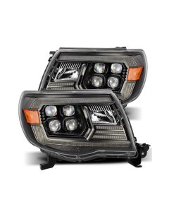 AlphaRex 05-11 Toyota Tacoma NOVA LED Projector Headlights Plank Style Black w/Activation Light/DRL - 880744