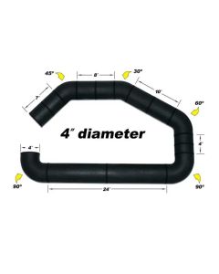 Airaid U-Build-It - 4in Intake Tube - 100-400
