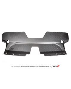 AMS Performance Red Alpha Matte Carbon Front Duct Infiniti Q50 | Q60 2016-2022 - ALP.28.06.0002-1