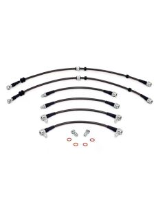 AMS Performance 08-15 Mitsubishi EVO X Stainless Steel Brake Lines (4 Lines) - AMS.04.01.0004-1