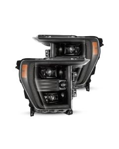 AlphaRex 21-22 Ford F150 PRO-Series Projector headlights Alpha-Black w/Activ Light/Seq Signal - 880294