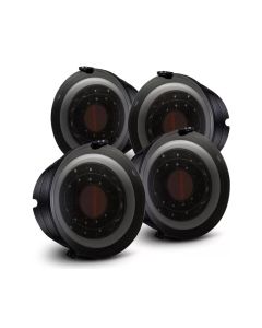 AlphaRex 05-13 Chevrolet Corvette PRO-Series LED Tail Lights Jet Black - 610020