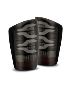 AlphaRex 16-20 Toyota Tacoma PRO-Series LED Tail Lights Jet Black - 680010