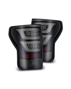 AlphaRex 07-13 Toyota Tundra PRO-Series LED Tail Lights Jet Black - 670010