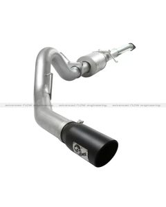 aFe Atlas Exhaust 4in Aluminized Cat-Back w/ 304 SS Black Tip 11-13 Ford F-150 EcoBoost V6 3.5L (tt) - 49-03041-B